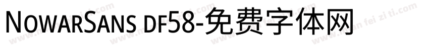 NowarSans df58字体转换